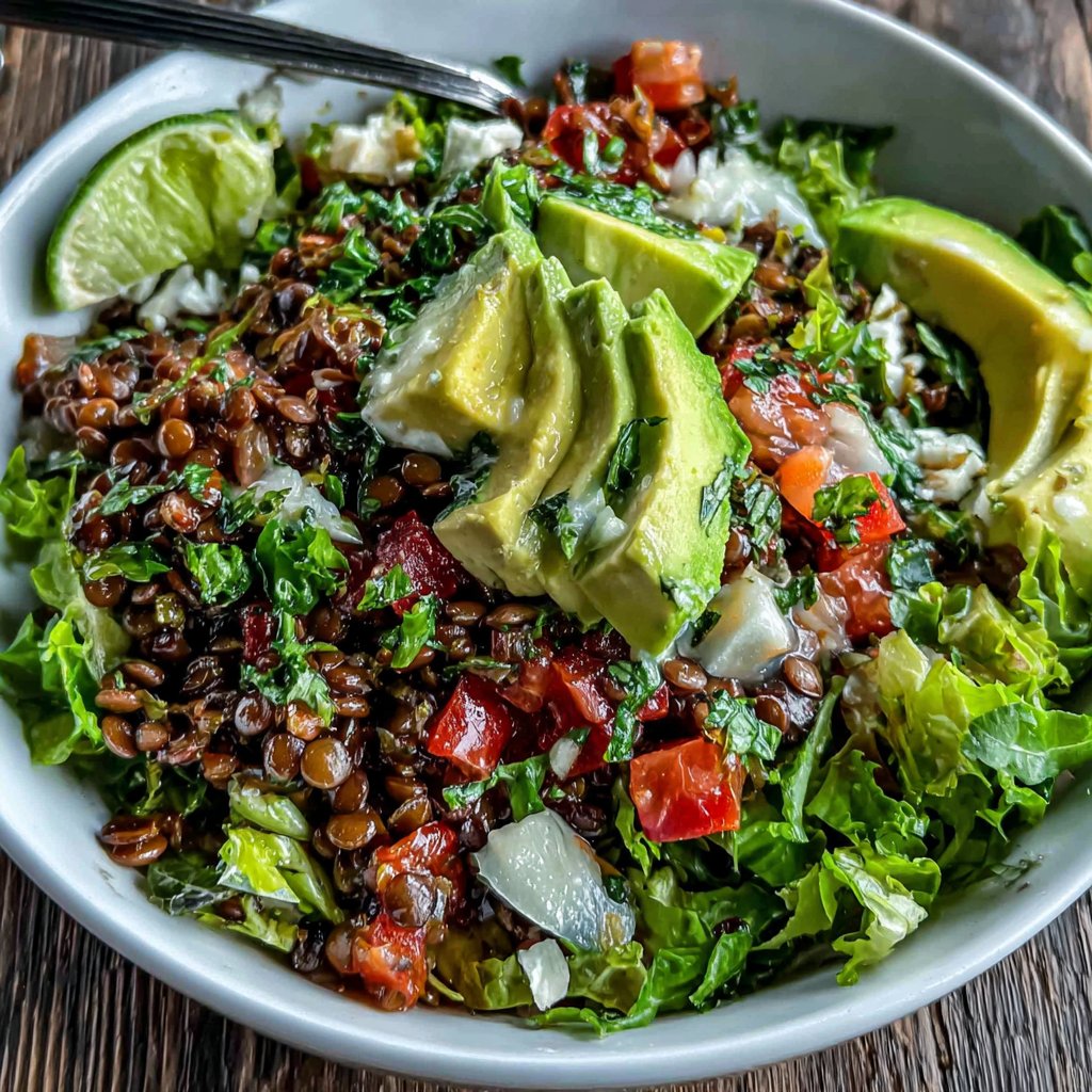 Lentil Taco Salad Bowl