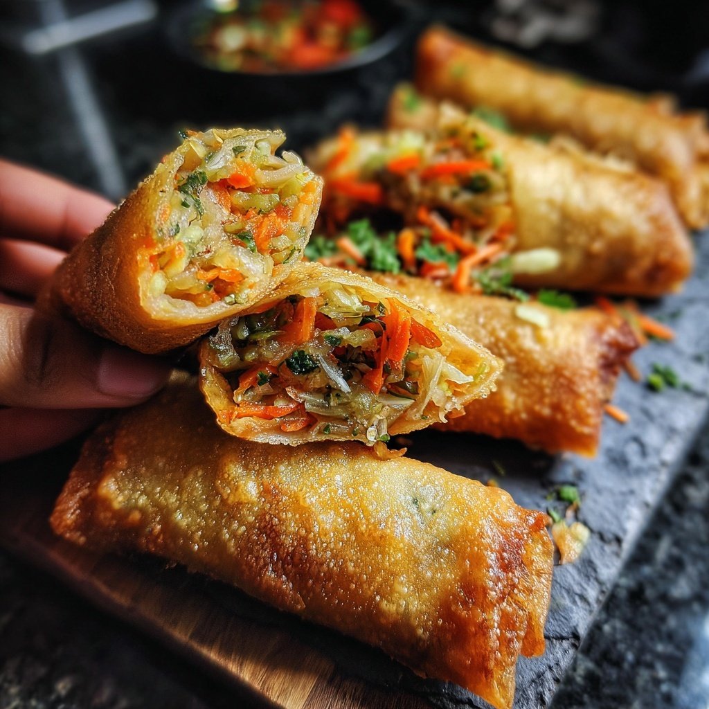 Crunchy Vegetable Spring Rolls