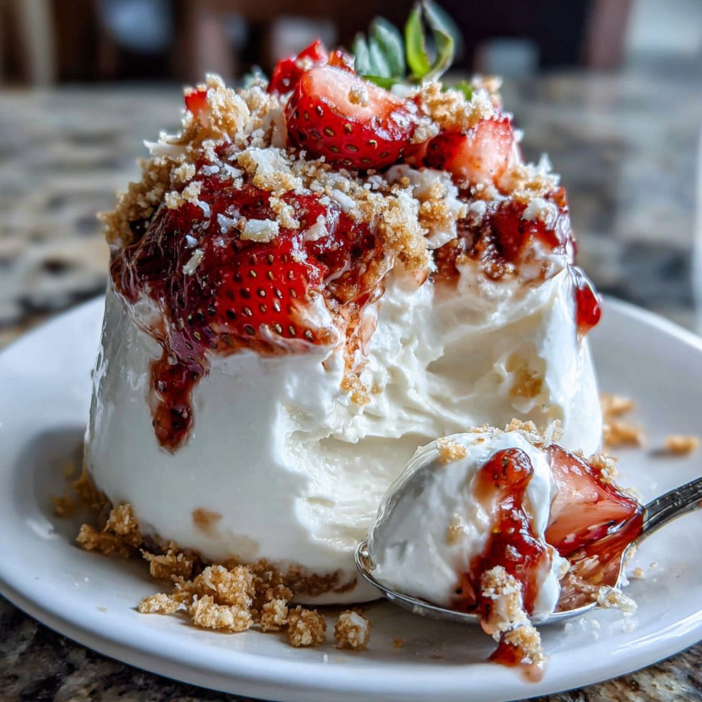 Whipped Strawberry Yogurt Cups