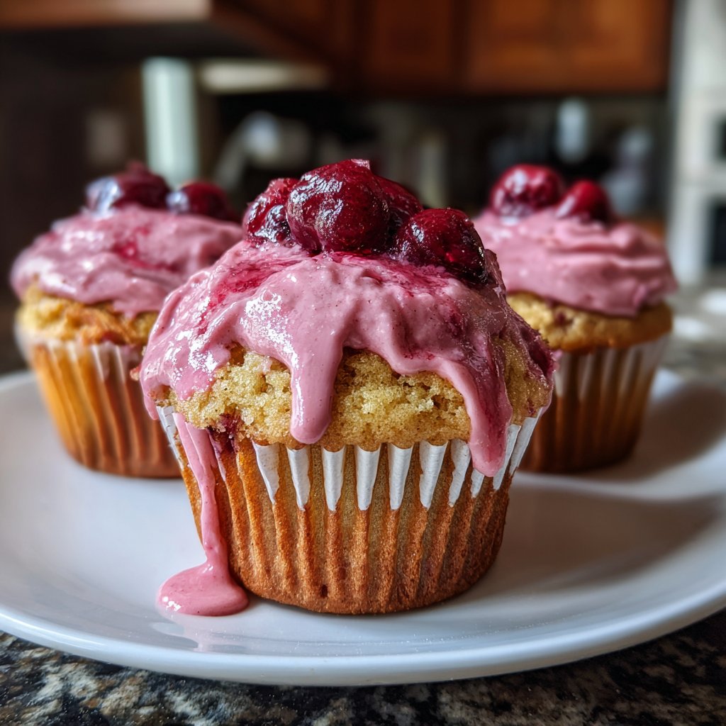 Cherry Fizz Cupcakes Delight