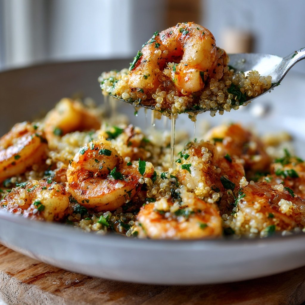 Garlic Lemon Shrimp & Quinoa