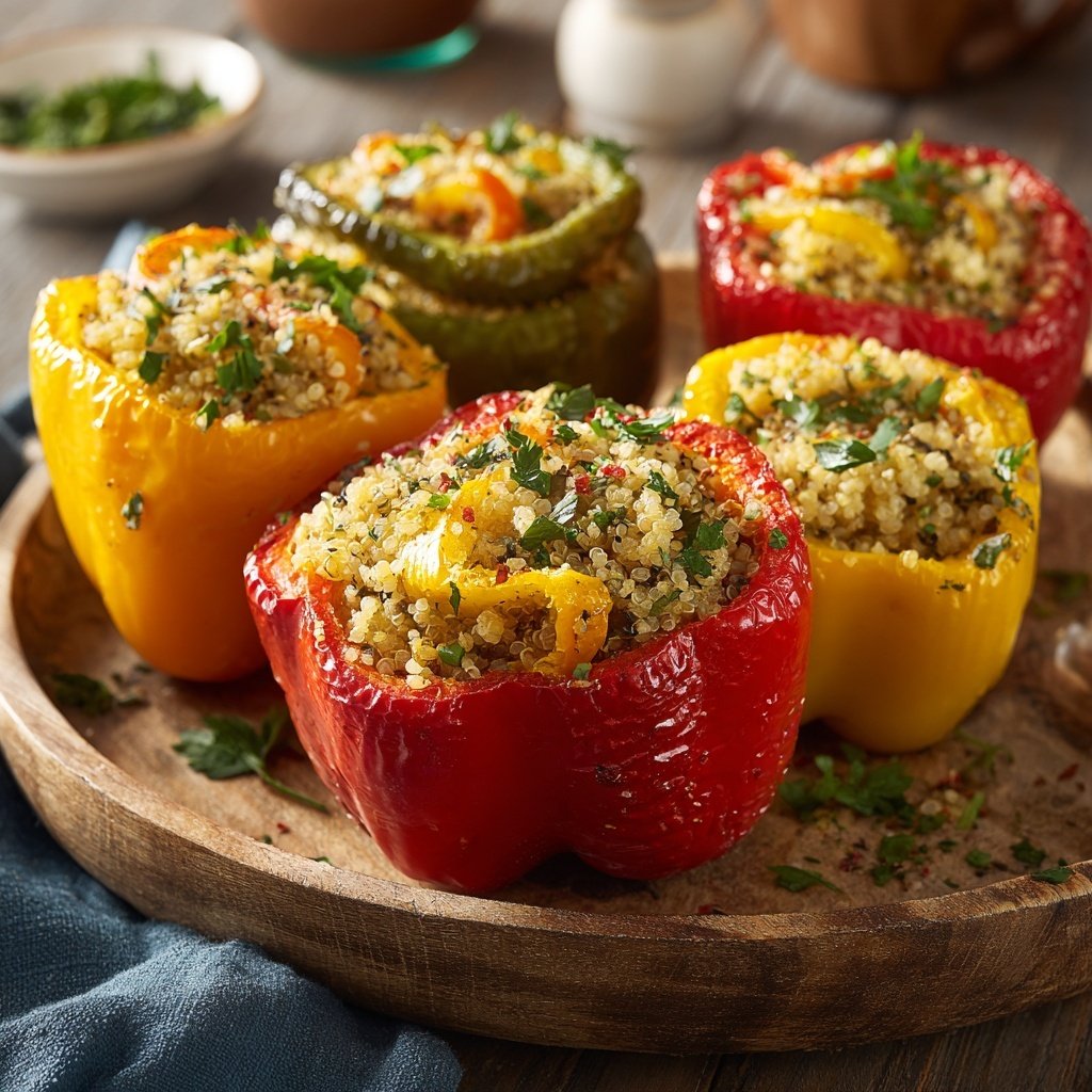 Herbed Quinoa-Stuffed Peppers