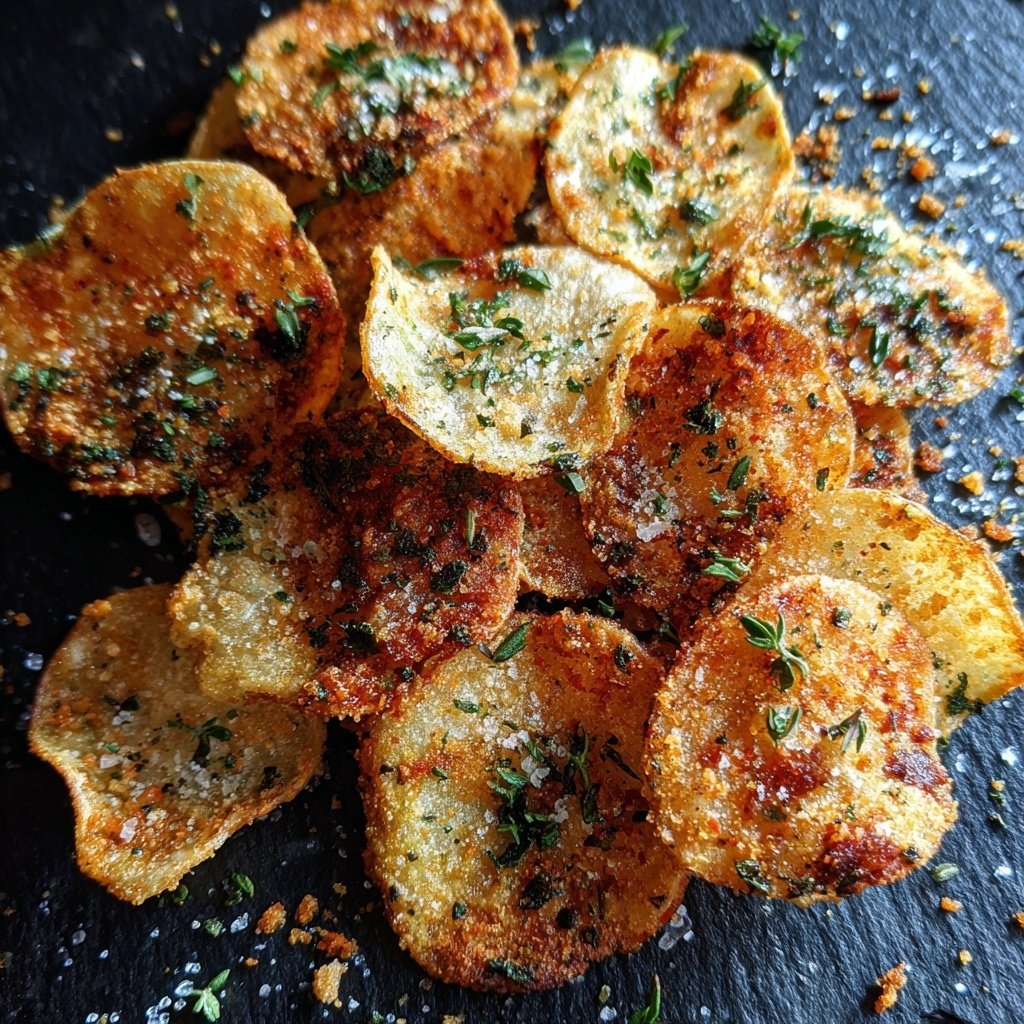 Thyme and Olive Oil Veggie Chips