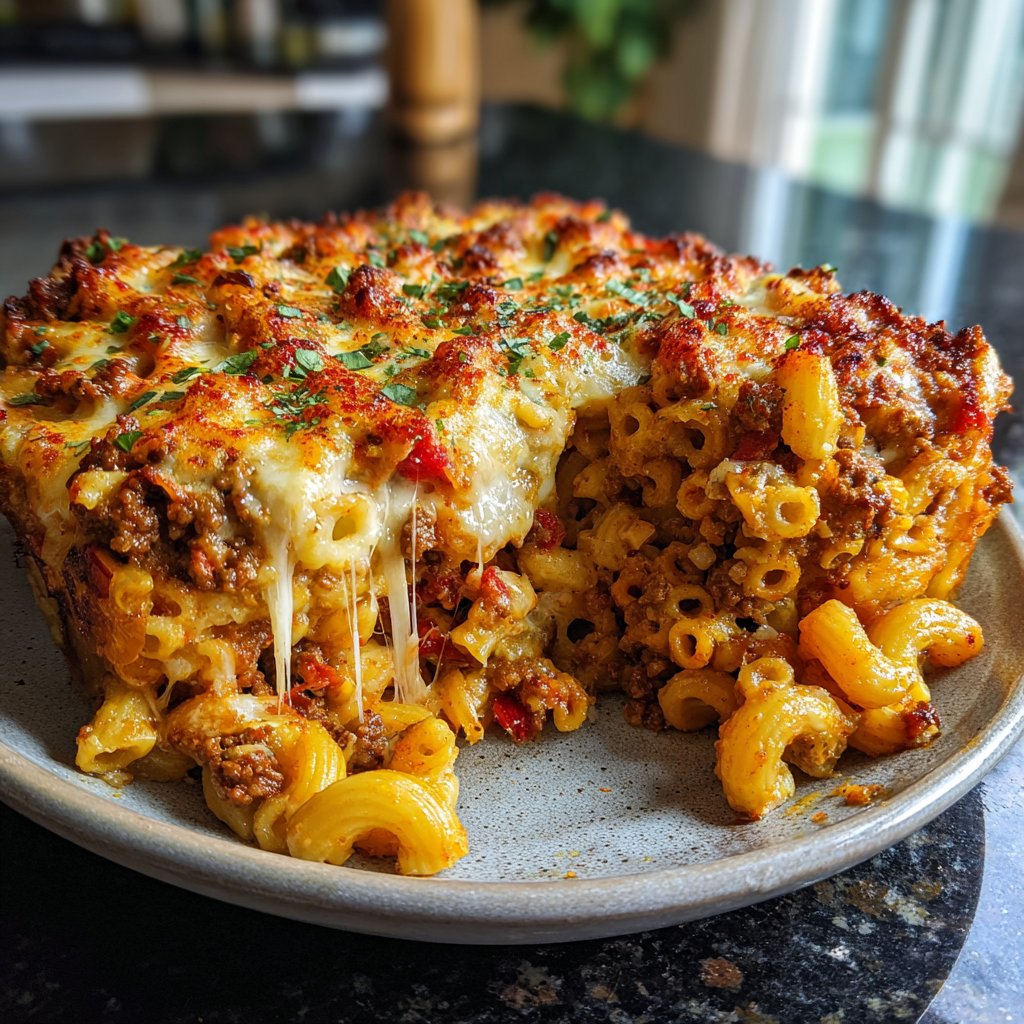 Cottage Cheese Protein Pasta Bake with Ground Beef